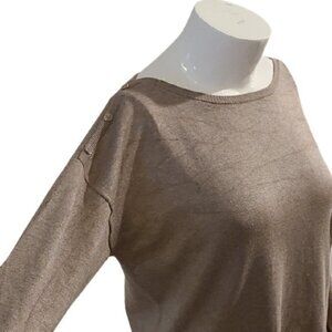 [Verve Ami] Brown Jewel Neck Sweater - Size M